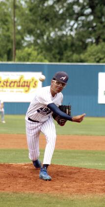 Asher senior Casen Foster puts a twist on his pitch in the Class B Regional Baseball Tournament home game against Battiest on April 30. See full cutline below. Photos by Natasha Dunagan, Countywide &amp; Sun. See all our photos from the games by clicking on the camera banner ad below.