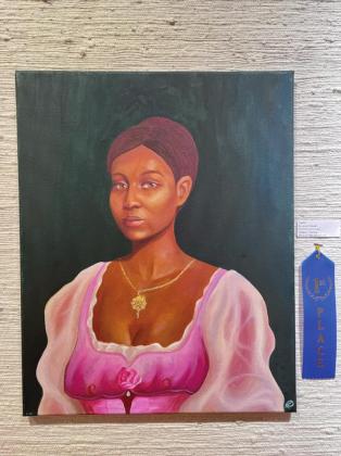 Shawnee High School’s Lesley Wiewel placed first for and oil painting. Photo provided
