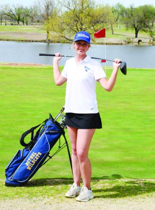 Bethel senior Kloee Nichols was chosen as one of two seniors from the eastern half of the state for the Class 3A All-State Team. She was selected after playing in the Class 3A State Tournament at Lake Murray, May 3-4, where she shot a 94 and 89. Bethel Girls Golf Coach Tommy Block said Nichols has only played golf for two years and will compete in the All-State Games in July at Tulsa. Photo provided.