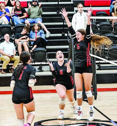 NRC's Amy Haynes celebrates after scoring in the game against Weatherford on Aug. 13.