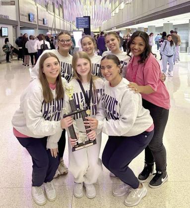Shawnee’s Pom team brought home third in the 5A mix at Oklahoma State Dance Team Directors Assocation Competiton. Photo provided by SPS