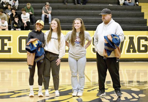 Tecumseh seniors Jessi Hull and Katie Overstreet