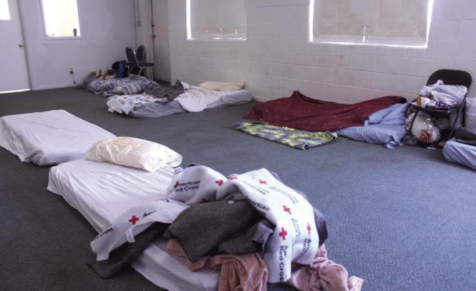 Beds are left vacant during the day at the Higher Ground Church warming center in Shawnee. The center was available for both the homeless and those without heat in their homes, while temperatures plummeted last week. This was a service of Restore Shawnee. Natasha Dunagan, Countywide &amp; Sun