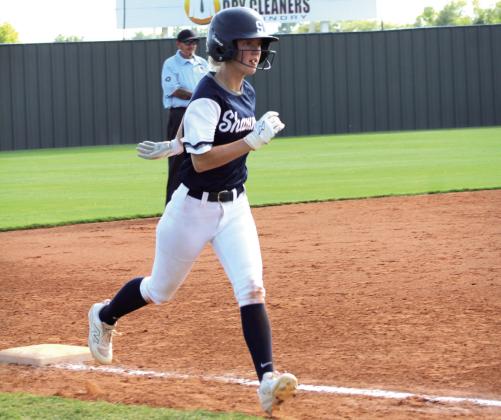 Shawnee's Jalee Reeves takes off from third to go home. Cheyanna Dietz, Countywide &amp;amp; Sun