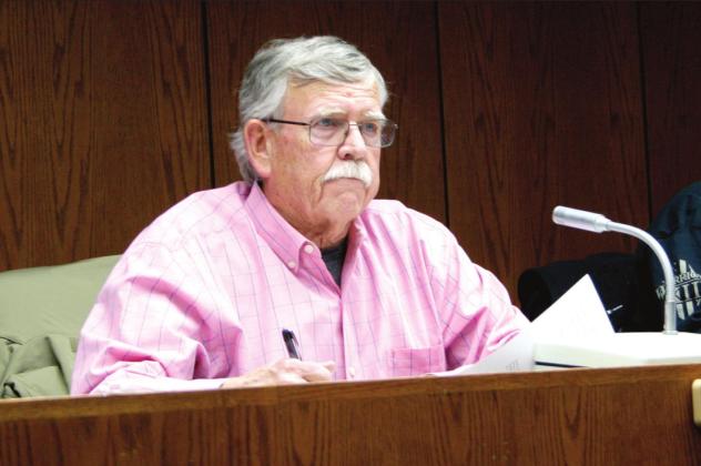 Tecumseh Mayor Eddy Parker listens during the City Council’s first regular monthly meeting of the year, Jan. 3. Countywide &amp;amp; Sun/Kendra Johnson