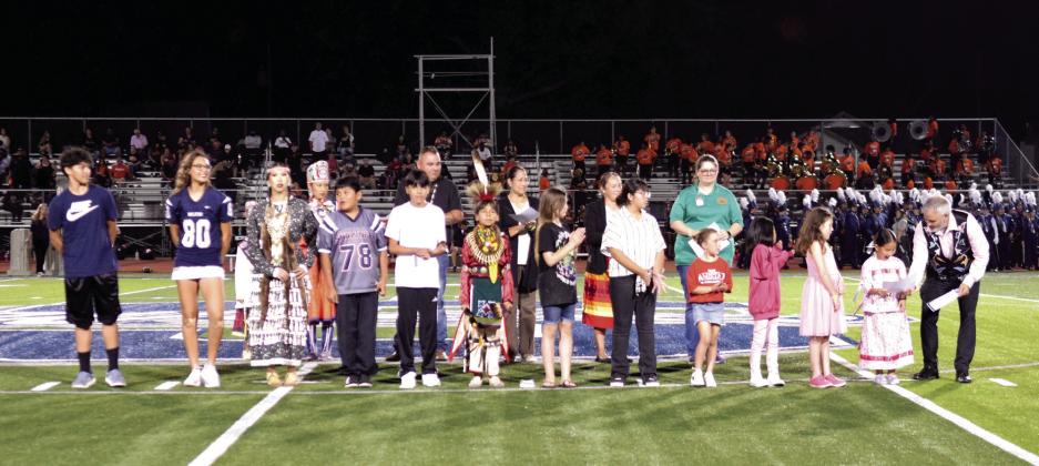 The Jim Thorpe Legacy Art Contest Winners were recognized during half-time of the SHS game on Oct. 3. See full caption below. Photos by Julie Talton, Countywide &amp; Sun, unless otherwise noted.