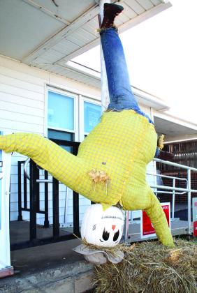 “J.J.,” the A/C Doctors Heating and Air scarecrow was a team effort by their employees, and they received second place in the City of Tecumseh Commercial Scarecrow Contest. Countywide &amp;amp; Sun/Natasha