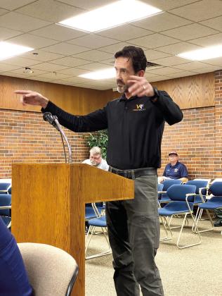 A representative from Video Reality addressed the council and explained the new sound system the council approved for instalation. Countywide &amp;amp; Sun/Julie Talton