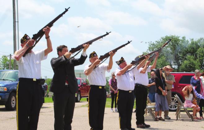 American Legion Post 260 Honor Guard with OK Sen. Shane Jett