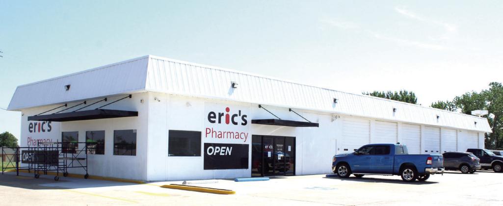 The new location for Eric's Pharmacy is at 4151 N. Harrison in Shawnee, a former Automax.