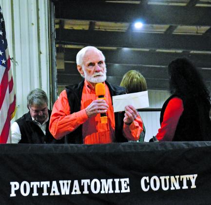Dr. Joe Taron also volunteers with the Pottawatomie County Junior Livestock Show. File photo