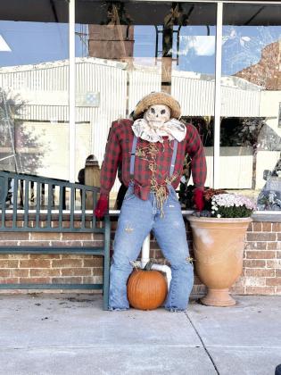 Rustic Rose won first place in the “Commercial - Halloween Scarecrow” category of the Second Annual City of Tecumseh Scarecrow Contest. Photo provided by Cathy Condit.