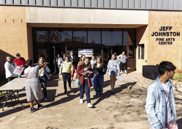 Local students participate in High School Visit Day at Seminole State College ( SSC) on Nov. 8, 2023. Enrollment is presently open for prospective students looking to enroll concurrently at SSC. Photo provided by SSC