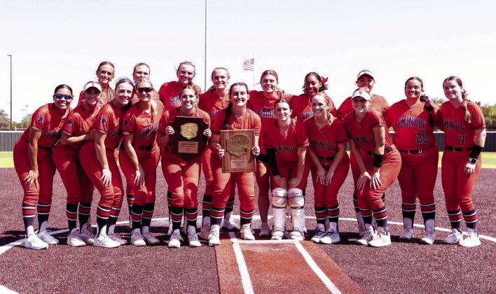 The Seminole State College Trojan softball team won the NJCAA South Central District title last weekend and earned a trip to the JUCO World Series national tournament. The Trojans defeated NEO in the championship game 3-2 at the CPN FireLake Ball Fields in Shawnee on Saturday. The national tournament will begin on May 25, 2026, in Oxford, Alabama. Photo Provided