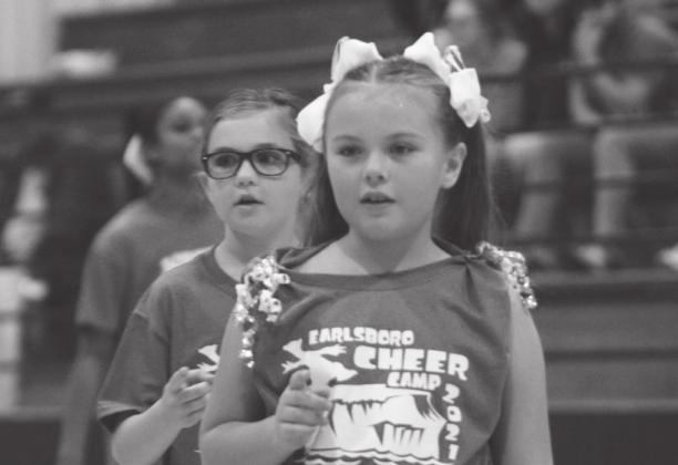 Earlsboro Cheer Camp 2021 Performs At Home Game