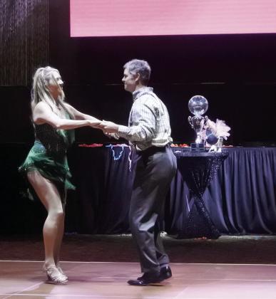 Dirk and Cami Engles show off some fancy footwork.