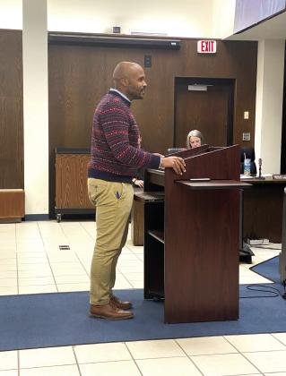 John Bobb-Semple speaks to the commission during public comments. Julie Talton, Countywide &amp; Sun