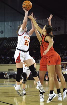 Teague Muncy adds two to the board in the 2A Championship Game against Merritt Mar. 9.