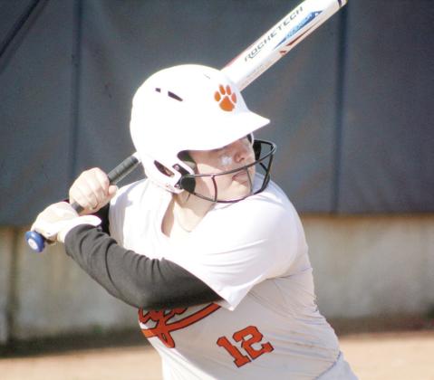 Maud’s Alyssa McKenna takes her turn at bat during the sixth inning of the Class A State Quarterfinal game.