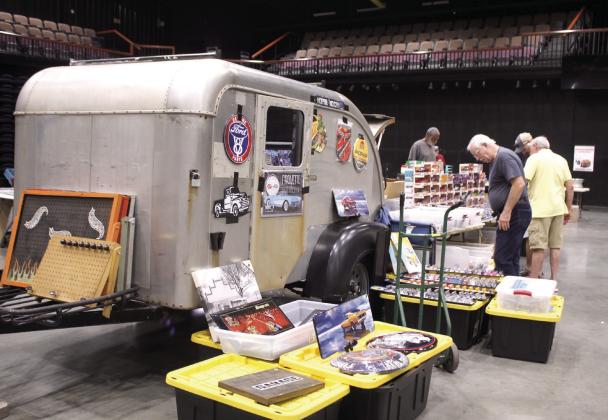 The Automobilia and More Swap Meet was new to the FireLake Fireflight Balloon Festival this year and was held in FireLake Arena on Aug. 7-8. It featured memorabilia, toy cars, car parts, neon signs, crafts and lots of other items for sale.