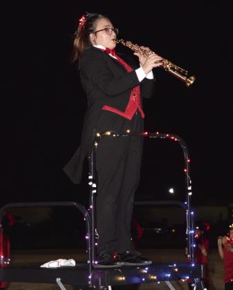Senior, Tansy Brooks leads the Pride of NRC as Drum Major at the last football game of the season. Tansy plans to attend OSU in the fall with a major in Jazz Studies. Countywide &amp;amp; Sun/Julie Talton