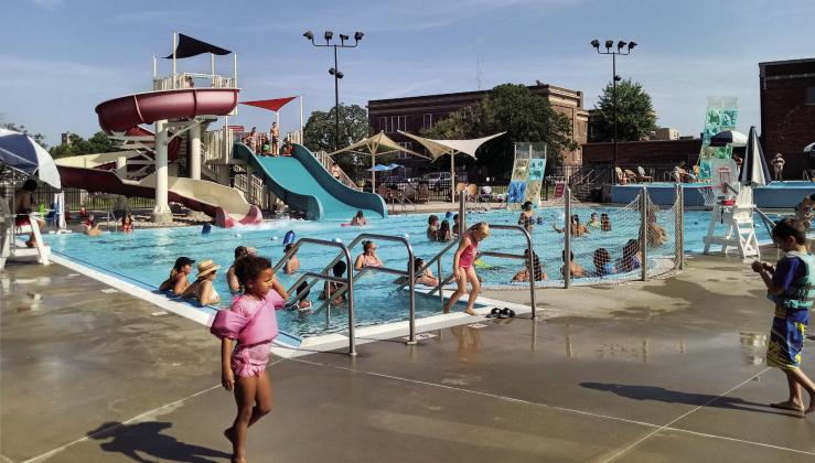 People of all ages enjoy the Shawnee Splash Water Park on July 29. Parks and Recreation Manager Kerri Foster said they have had 23,780 visitors so far, and there have been 31 lifeguards employed at the pool this season. The water park’s last day will be on Aug. 12, when they will open 1-5:30 pm, and hold their “Doggie Dip Day” from 6-7:30 pm. Foster said people bring their dogs from across the county and other counties to the annual canine swim before the pool is drained. Countywide &amp; Sun/Natasha Dunagan