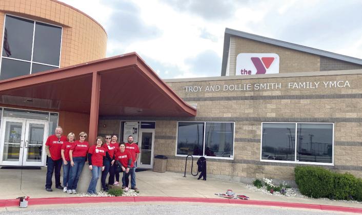 SSM Health volunteering at the Shawnee Family YMCA, during UWPC Days of Caring. Photo provided