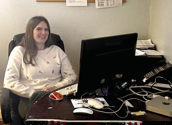 Tecumseh student Addy Lack stops for a quick photo a_er doing a short write up and waiting on the edit. Countywide &amp;amp; Sun/Suzie Campbell