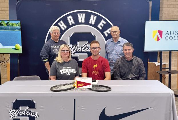 Carter Schollenbarger signed with Austin College in Sherman, TX, to play tennis. Photos provided by SPS