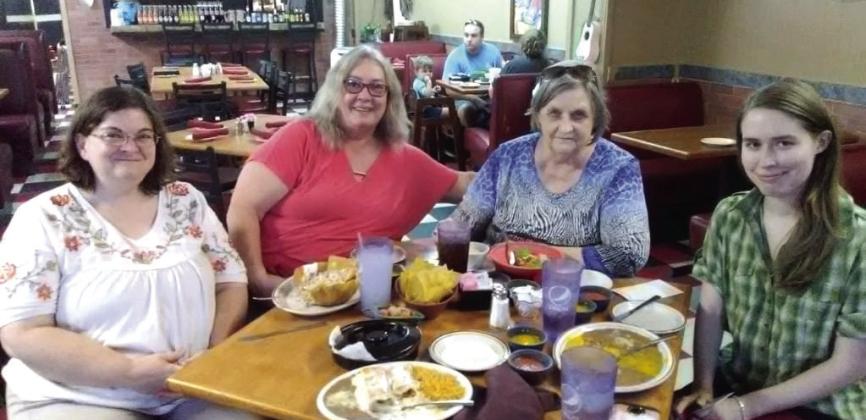 Gloria Trotter, third from left, with Natasha Dunagan, Suzie Campbell and Kendra Johnson