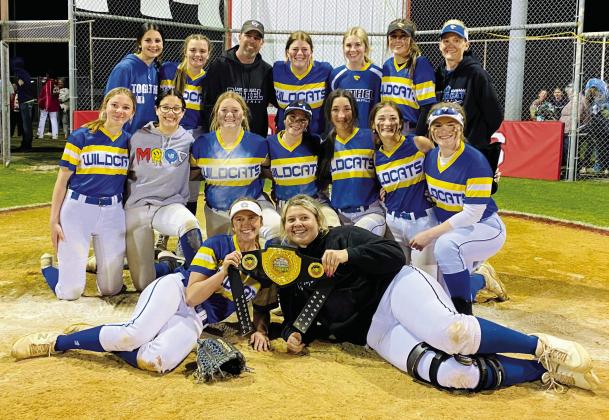 The Bethel Lady Wildcats slow pitch team recently won the Wetumka Spring Explosion Tournament. Bethel won five of their six games, April 7-8. Photo provided.