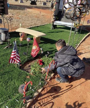 Wreaths Laid At Brown Cemetery