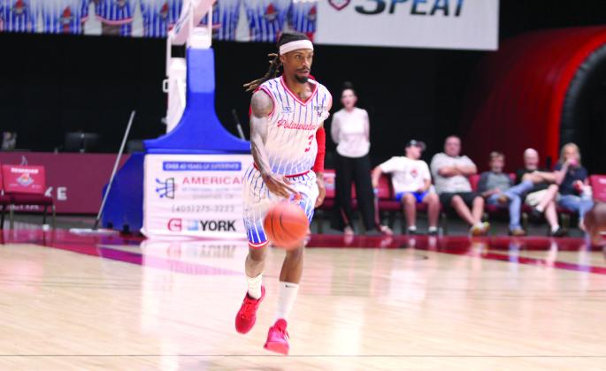 Potawatomi Fire Forward Ricky Artis II takes it upcourt during the second quarter of the Central Division Finals Game 2.