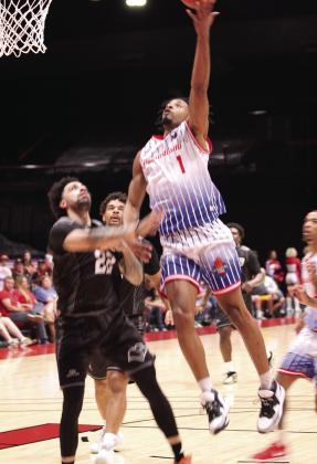 Potawatomi Fire Forward Ke'Tarrious 'KT' Boucham sinks two more points.