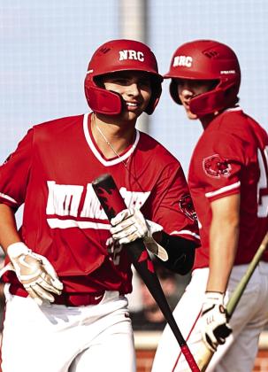 North Rock Creek’s Alexander Monge was all smiles with his in the park home run. File photo