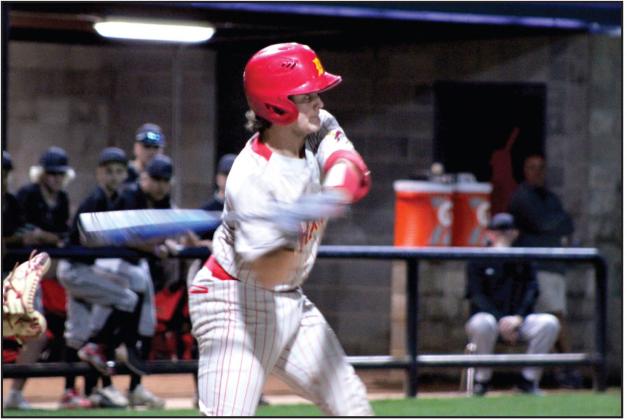 Dale senior Ethan Douglas takes his turn at Pat in the second inning of the Class 2A State BasePall Quarterfinals.