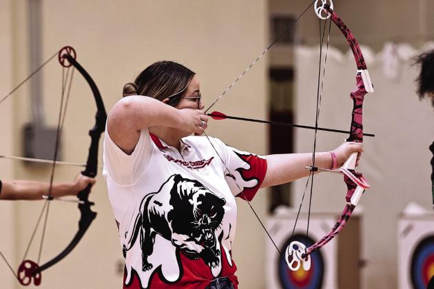 North Rock Creek’s Bre Coker was one of the top shooters with a score of 280 at the NRC Winter Shootout.