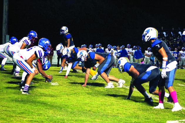 The Bethel Wildcats line up to play defense against the Chandler Lions during the third quarter of the home game on Oct. 7. Countywide &amp;amp; Sun/Natasha Dunagan