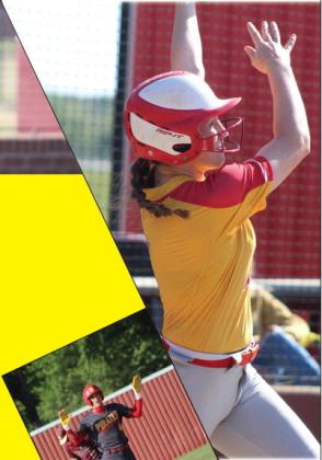 Dale’s Makenzie Ellis hits a home run.