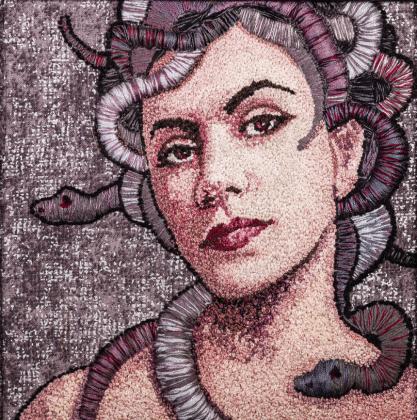 Pictured right, Medusa II by Julie Marks Blackstone (part of the Knotty Girls series). Photo provided