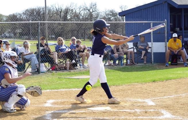 Shawnee's Ma'Kiyah Grayson swings and misses in action against Bethel. Jessica Jones, Tecumseh High School Intern, Countywide &amp; Sun