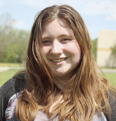 Olivia Rawlins is a freshman in Tecumseh FFA and shows cattle. Her family lost several large trees on their ranch, which were blocking their driveway, and her fellow FFA members and three advisors came out to help the next day. Countywide &amp; Sun/Natasha Dunagan