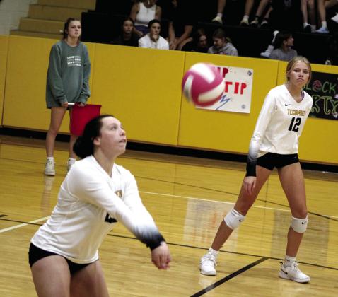 Tecumseh junior Karsyn McDonald focuses on keeping the ball in play during the home game against Seminole on Aug. 18. The Lady Savages won all three of their matches: 25-19, 25-14, and 25-11. Countywide &amp;amp; Sun/Natasha Dunagan