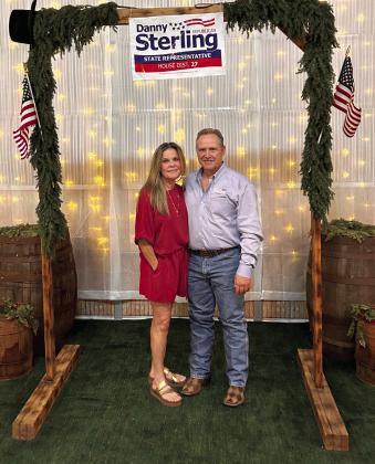 As his watch party ends, Dist. 27 State Representative Danny Sterling poses for a photo with his wife, Jenna. Sterling won his bid for another two years. Suzie Campbell, Countywide &amp;amp; Sun