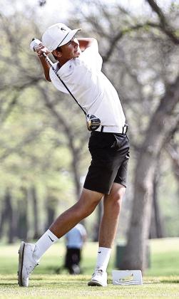 North Rock Creek's Eli Whitehead watches his tee shot. Photo courtesy of Gowin Photography