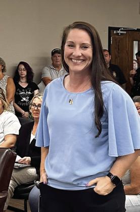 City of McLoud Highlighted Employee for the month of August is Monica Poindexter.