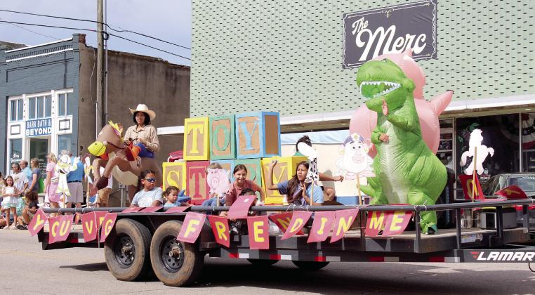 The Kickapoo Head Start float had a “Toy Story” theme in the McLoud Blackberry Festival parade.