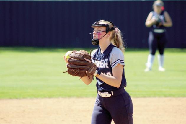 Asher junior Preslee Taylor concentrates on her pitch. Natasha Dunagan, Countywide &amp; Sun