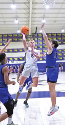 Pictured left, Bethel’s Jace Stewart tries for a jump shot during the home game against Mount St. Mary on Jan. 28. The Bethel Wildcats lost 39-51. Countywide &amp;amp; Sun/Suzie Campbell