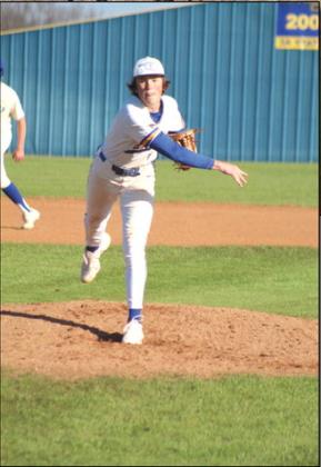Bethel's Kole Childers slings the ball past home plate in the third and last inning of the home game with Stroud on March 28. The Wildcats won, 21-8. Countywide &amp; Sun/Natasha Dunagan